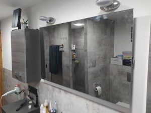 Infrarot Spiegelheizung im Badezimmer