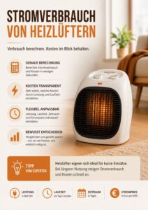 Stromverbrauch von Heizlüftern